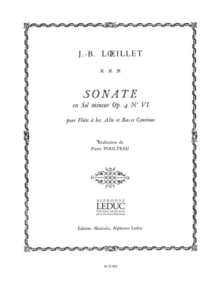 Sonata G Minor Op 4 No 6